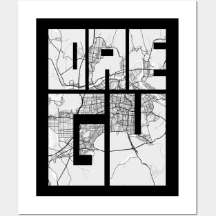 Daegu, South Korea City Map Typography - Light Posters and Art